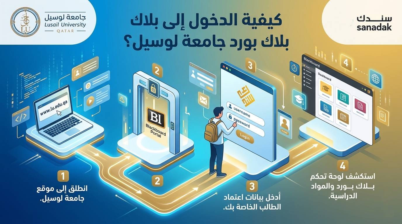 كيفية الدخول إلى بلاك بورد جامعة لوسيل؟